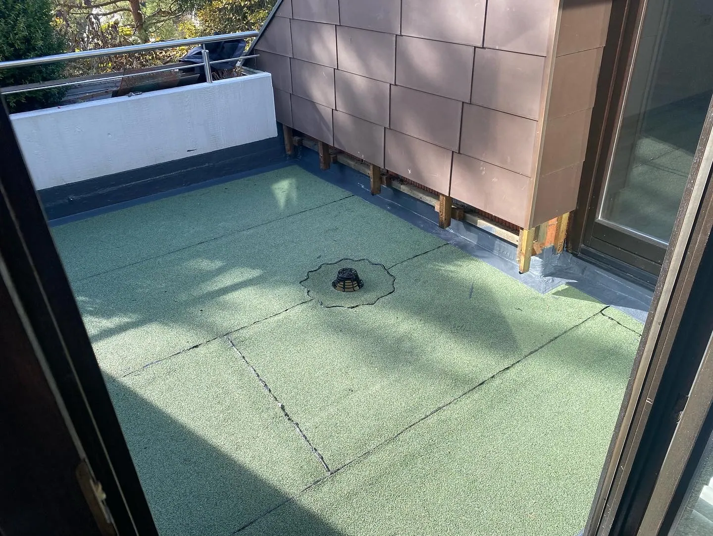 Abgedichtete Dachterrasse